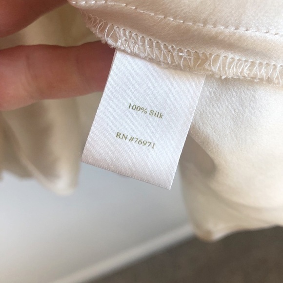 Garnet Hill Silk Sheath Dress Champagne Cream - Picture 12 of 14